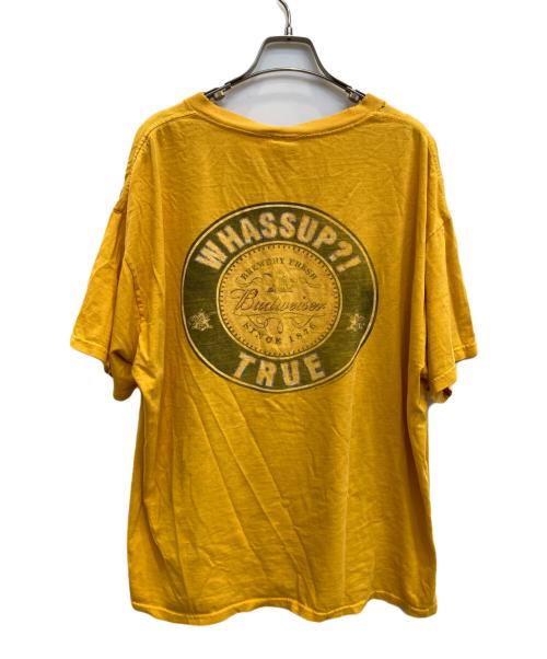 BUDWEISER（バドワイザー）BUDWEISER (バドワイザー) プリントTシャツ イエロー サイズ:XLの古着・服飾アイテム