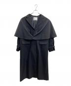 RIM.ARKリムアーク）の古着「Layered poncho spring CT」｜ブラック