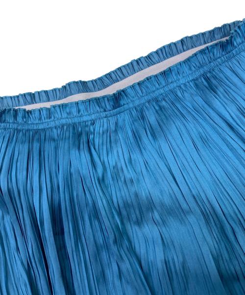 Spick and Span（スピック＆スパン）Spick and Span (スピックアンドスパン) ティアードプリーツスカート ブルー サイズ:FREEの古着・服飾アイテム