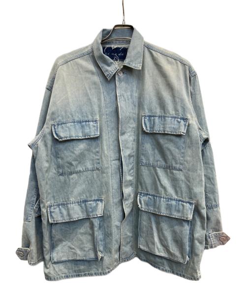 ai no de（アイノデ）ai no de (アイノデ) カバーオール ブルー サイズ:Mの古着・服飾アイテム