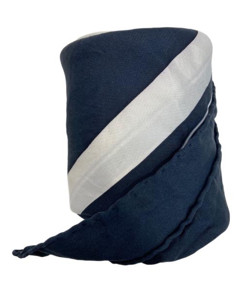 HERMES（エルメス）HERMES (エルメス) シルクスカーフ ホワイト×ネイビーの古着・服飾アイテム