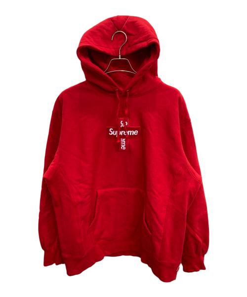 SUPREME（シュプリーム）SUPREME (シュプリーム) cross box logo hooded sweatshirt レッド サイズ:XLARGEの古着・服飾アイテム
