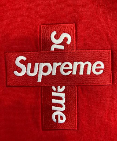 SUPREME（シュプリーム）SUPREME (シュプリーム) cross box logo hooded sweatshirt レッド サイズ:XLARGEの古着・服飾アイテム