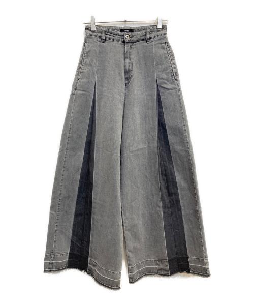 DIESEL（ディーゼル）DIESEL (ディーゼル) ワイドバギーパンツ ブラック サイズ:24の古着・服飾アイテム