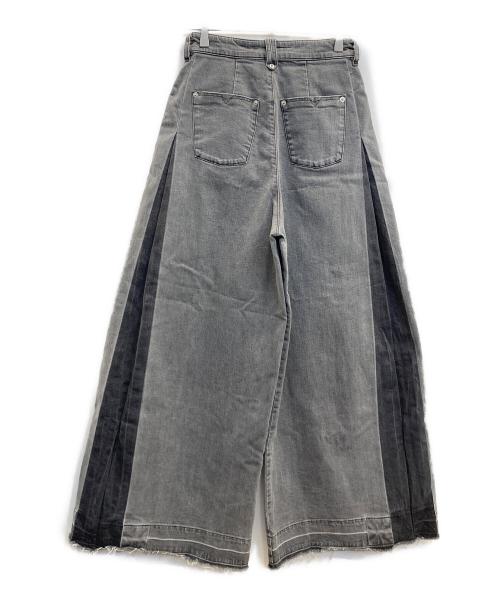 DIESEL（ディーゼル）DIESEL (ディーゼル) ワイドバギーパンツ ブラック サイズ:24の古着・服飾アイテム