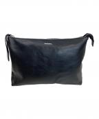 DIESELディーゼル）の古着「レザーショルダーバッグ」｜ブラック