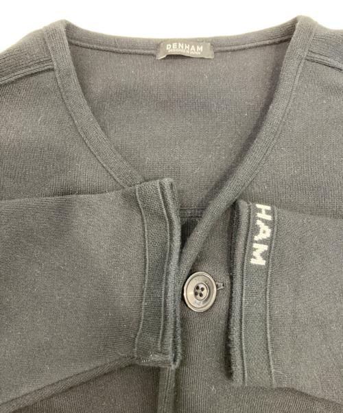 Denham（デンハム）Denham (デンハム) tech knit cardigan ブラック サイズ:Mの古着・服飾アイテム