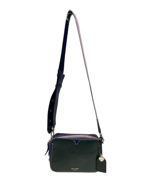 Kate Spade（ケイトスペード）Kate Spade (ケイトスペード) ショルダーバッグ グリーン×ネイビー×ピンクの古着・服飾アイテム