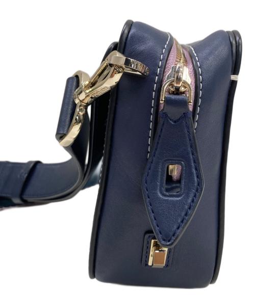 Kate Spade（ケイトスペード）Kate Spade (ケイトスペード) ショルダーバッグ グリーン×ネイビー×ピンクの古着・服飾アイテム