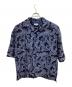 MAISON SPECIAL（メゾンスペシャル）の古着「ペイズリーカットジャガードプライムオーバーオープンカラーショートスリーブシャツ」｜ネイビー