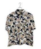 MAISON SPECIALメゾンスペシャル）の古着「ORIGINAL GRAPHIC Prime-Over Open Collar Short」｜グリーン