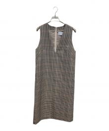 UNITED ARROWS TOKYO（ユナイテッドアローズトウキョウ）の古着「ノースリーブワンピース」｜ベージュ