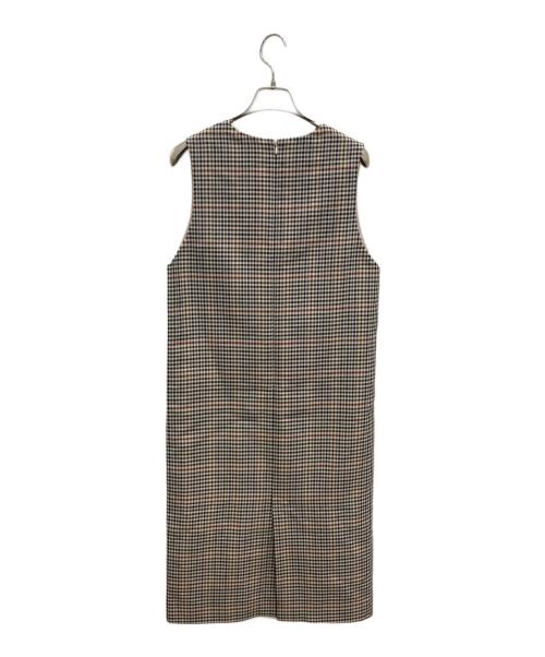 UNITED ARROWS TOKYO（ユナイテッドアローズトウキョウ）UNITED ARROWS TOKYO (ユナイテッドアローズトウキョウ) ノースリーブワンピース ベージュ サイズ:36の古着・服飾アイテム