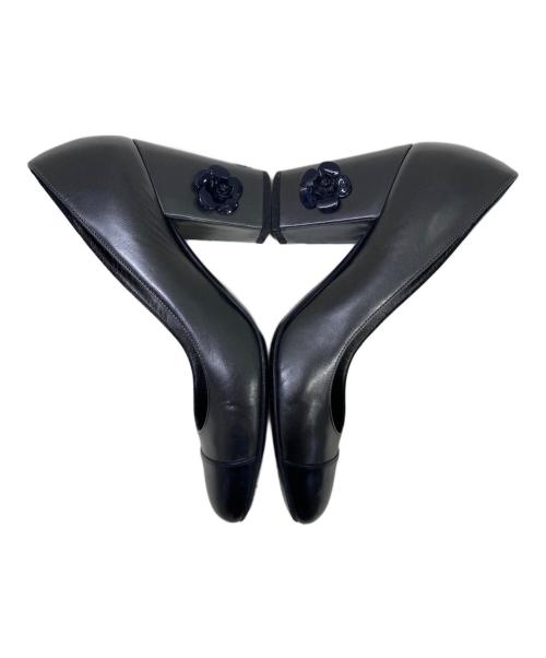 CHANEL（シャネル）CHANEL (シャネル) パンプス ブラック サイズ:371/2の古着・服飾アイテム