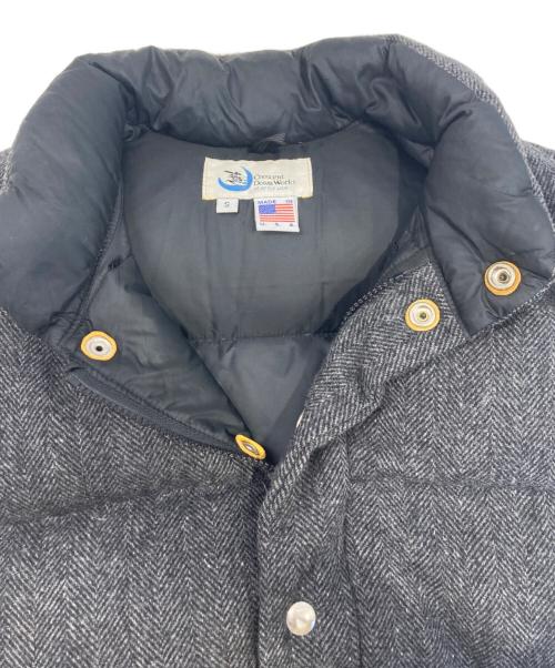 Crescent Down Works（クレセントダウンワークス）Crescent Down Works (クレセントダウンワークス) ツイードダウンベスト グレー サイズ:Sの古着・服飾アイテム