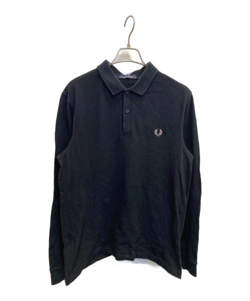 FRED PERRY（フレッドペリー）FRED PERRY (フレッドペリー) 長袖ポロシャツ ブラック サイズ:Lの古着・服飾アイテム