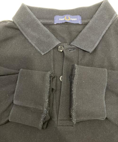 FRED PERRY（フレッドペリー）FRED PERRY (フレッドペリー) 長袖ポロシャツ ブラック サイズ:Lの古着・服飾アイテム