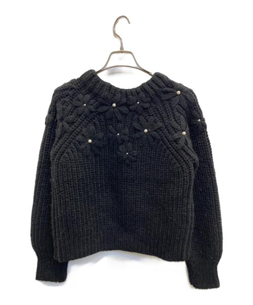 Loulou Willoughby（ルルウィルビー）Loulou Willoughby (ルルウィルビー) ニット ブラック サイズ:2の古着・服飾アイテム