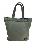 PORTERポーター）の古着「CREAM  TOTE BAG」｜グリーン