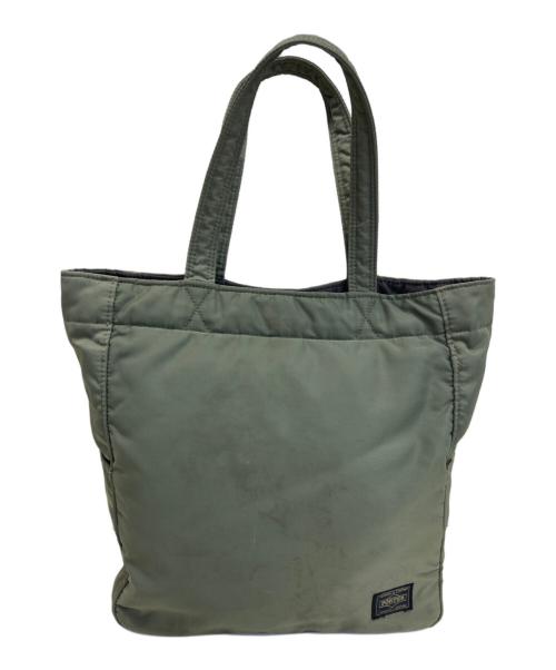 PORTER（ポーター）PORTER (ポーター) CREAM  TOTE BAG グリーンの古着・服飾アイテム