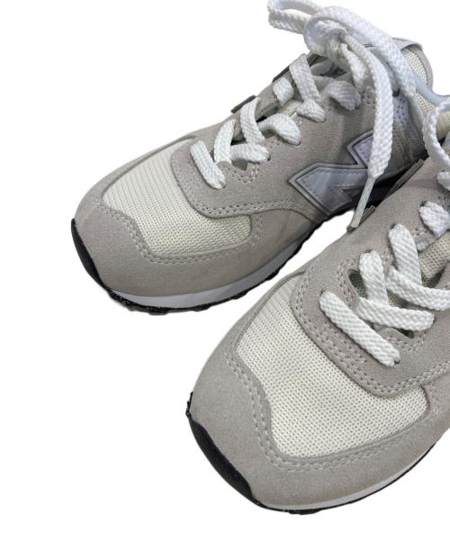 NEW BALANCE（ニューバランス）NEW BALANCE (ニューバランス) WL574EVW ホワイト サイズ:24.5cmの古着・服飾アイテム