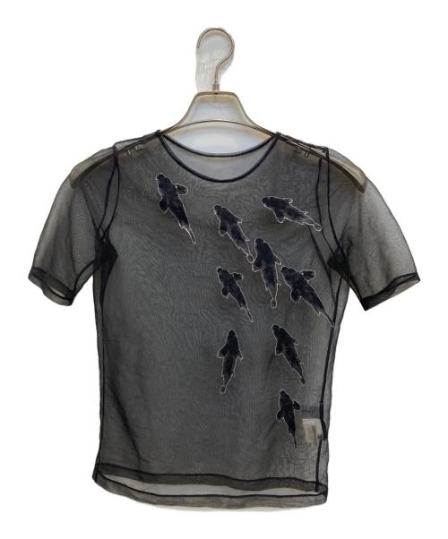 YOHJI YAMAMOTO（ヨウジヤマモト）YOHJI YAMAMOTO (ヨウジヤマモト) パワーネット ブラック サイズ:3の古着・服飾アイテム