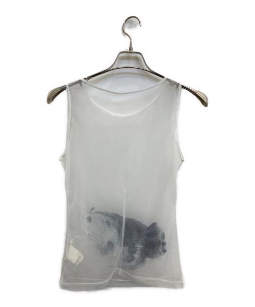 YOHJI YAMAMOTO（ヨウジヤマモト）YOHJI YAMAMOTO (ヨウジヤマモト) ノースリーブパワーネット ホワイト サイズ:3の古着・服飾アイテム