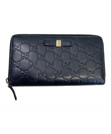 中古・古着通販】GUCCI (グッチ) 長財布 ブラック｜ブランド・古着通販