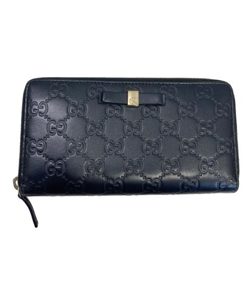 GUCCI（グッチ）GUCCI (グッチ) 長財布 ブラックの古着・服飾アイテム