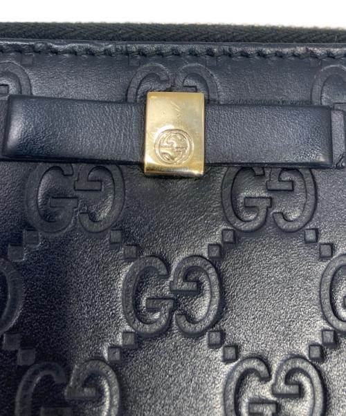 GUCCI（グッチ）GUCCI (グッチ) 長財布 ブラックの古着・服飾アイテム