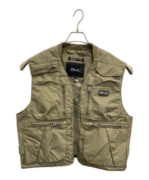 RLX RALPH LAUREN（アールエルエックスラルフローレン）RLX RALPH LAUREN (アールエルエックスラルフローレン) WATER REPELLENT VEST カーキ サイズ:Sの古着・服飾アイテム