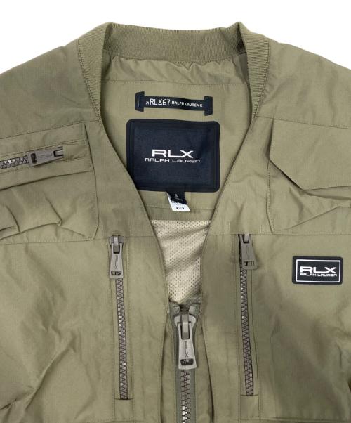 RLX RALPH LAUREN（アールエルエックスラルフローレン）RLX RALPH LAUREN (アールエルエックスラルフローレン) WATER REPELLENT VEST カーキ サイズ:Sの古着・服飾アイテム