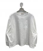 SOLAMONATソラモナ）の古着「サラリト天竺 ボリュームスリーブカットソー」｜ホワイト