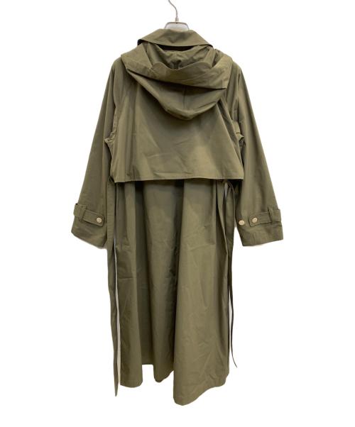 porter des boutons（ポルテデブトン）porter des boutons (ポルテデブトン) フーディートレンチ カーキ サイズ:F 未使用品の古着・服飾アイテム