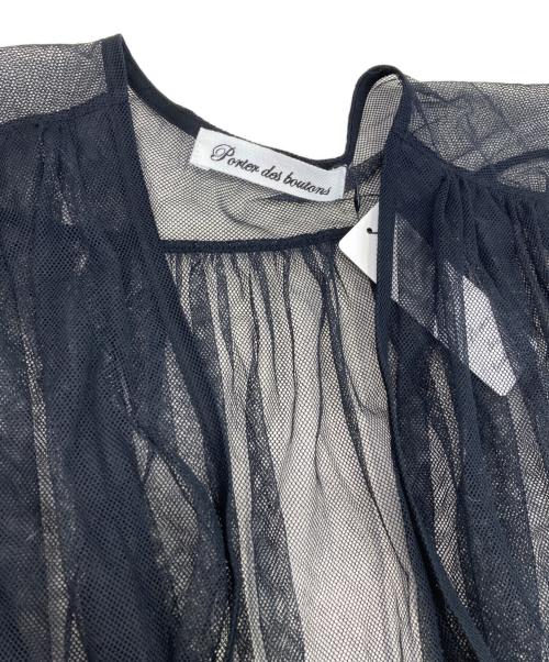 porter des boutons（ポルテデブトン）porter des boutons (ポルテデブトン) チュールベスト ブラック サイズ:Fの古着・服飾アイテム