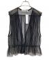 porter des boutons（ポルテデブトン）の古着「チュールベスト」｜ブラック