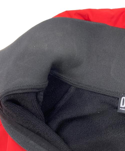 DIESEL（ディーゼル）DIESEL (ディーゼル) ナイロンレイヤードジャケット レッド サイズ:Lの古着・服飾アイテム