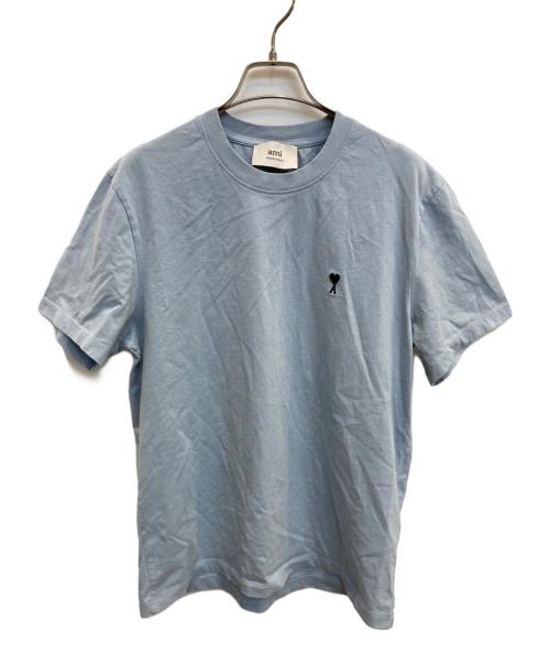 AMI Alexandre Mattiussi（アミアレクサンドルマテュッシ）AMI Alexandre Mattiussi (アミアレクサンドルマテュッシ) ハートA刺繍Tシャツ ブルー サイズ:Mの古着・服飾アイテム