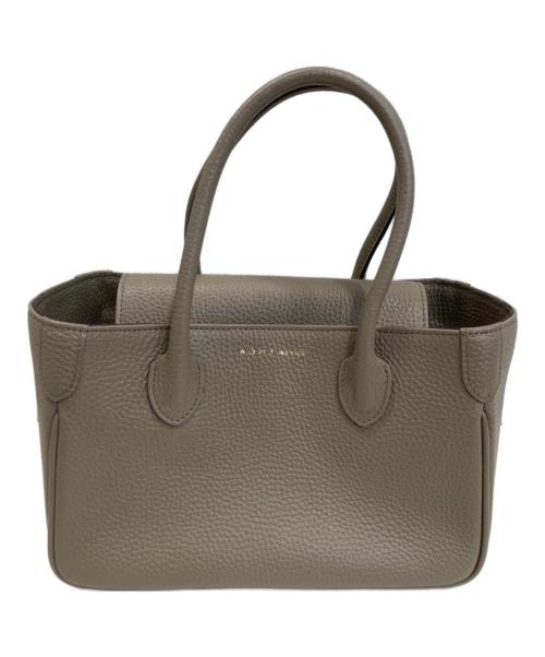 A.D.M.J.（エーディーエムジェイ）A.D.M.J. (エーディーエムジェイ) ハンドバッグ ベージュの古着・服飾アイテム