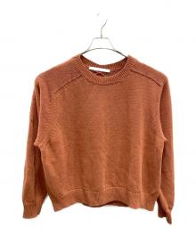 FRAMeWORK（フレームワーク）の古着「コットンリネンリリーニット」｜オレンジ