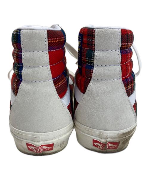 VANS（ヴァンズ）VANS (バンズ) PENDLETON (ペンドルトン) ハイカットスニーカー ホワイト×レッド サイズ:27.5cmの古着・服飾アイテム