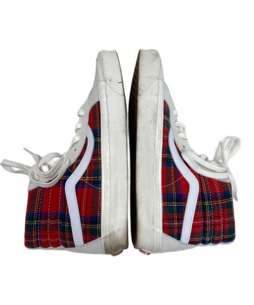 VANS（ヴァンズ）VANS (バンズ) PENDLETON (ペンドルトン) ハイカットスニーカー ホワイト×レッド サイズ:27.5cmの古着・服飾アイテム