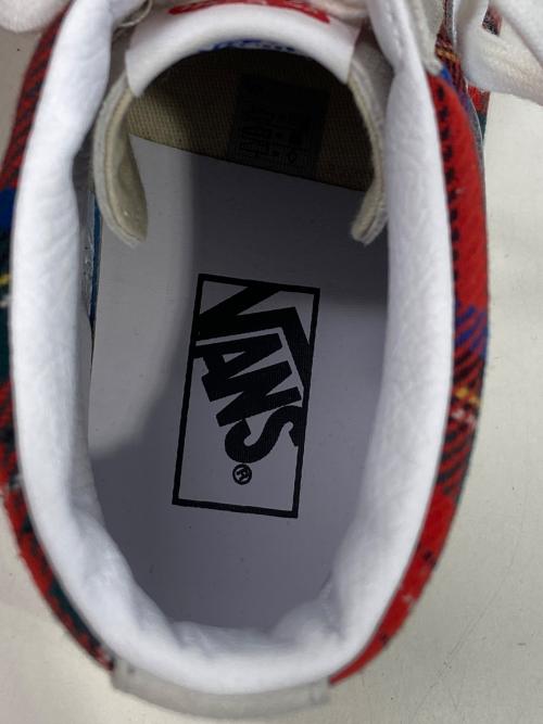 VANS（ヴァンズ）VANS (バンズ) PENDLETON (ペンドルトン) ハイカットスニーカー ホワイト×レッド サイズ:27.5cmの古着・服飾アイテム