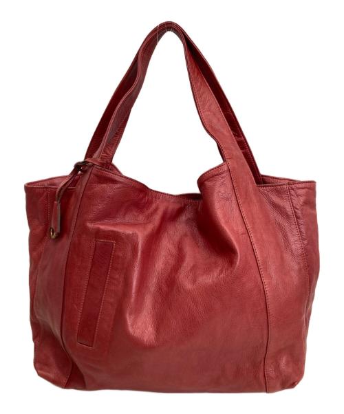 aniary（アニアリ）aniary (アニアリ) レザーバッグ レッドの古着・服飾アイテム