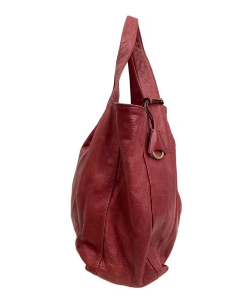 aniary（アニアリ）aniary (アニアリ) レザーバッグ レッドの古着・服飾アイテム