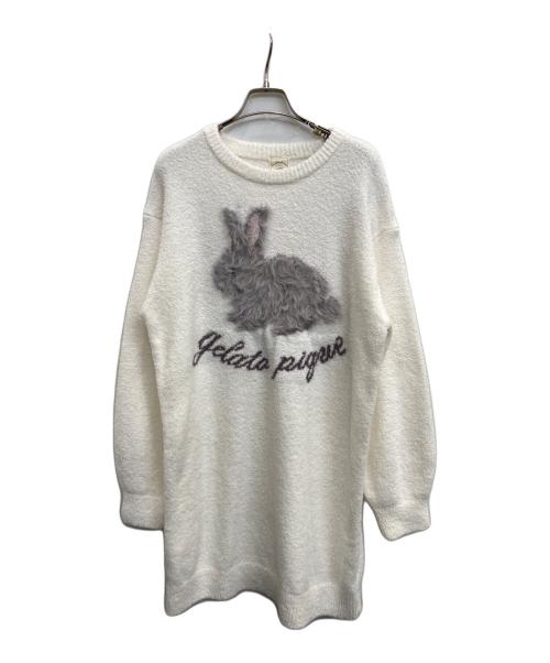 gelato pique（ジェラートピケ）gelato pique (ジェラートピケ) ニット ホワイト サイズ:F 未使用品の古着・服飾アイテム