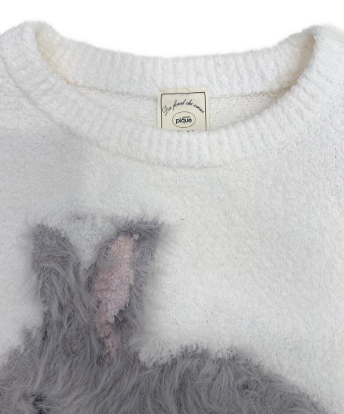 gelato pique（ジェラートピケ）gelato pique (ジェラートピケ) ニット ホワイト サイズ:F 未使用品の古着・服飾アイテム