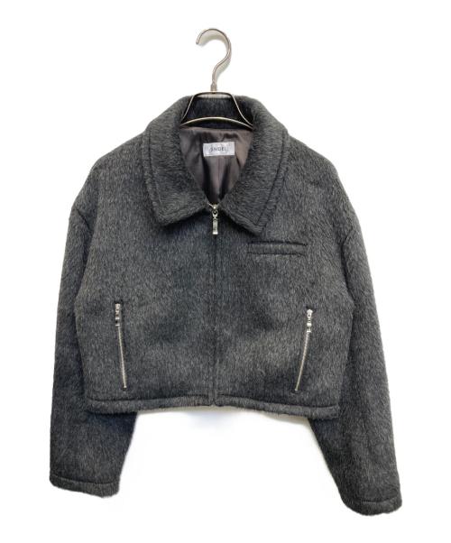 Snidel（スナイデル）Snidel (スナイデル) シャギーブルゾンジャケット グレー サイズ:Fの古着・服飾アイテム