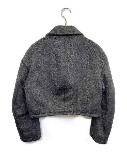 Snidel（スナイデル）Snidel (スナイデル) シャギーブルゾンジャケット グレー サイズ:Fの古着・服飾アイテム