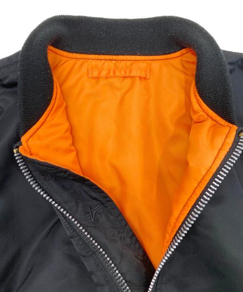 ALPHA（アルファ）ALPHA (アルファ) MA-1ジャケット ブラック サイズ:Lの古着・服飾アイテム